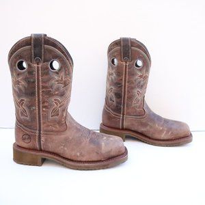 Double H cowboy steel toe boots size 8